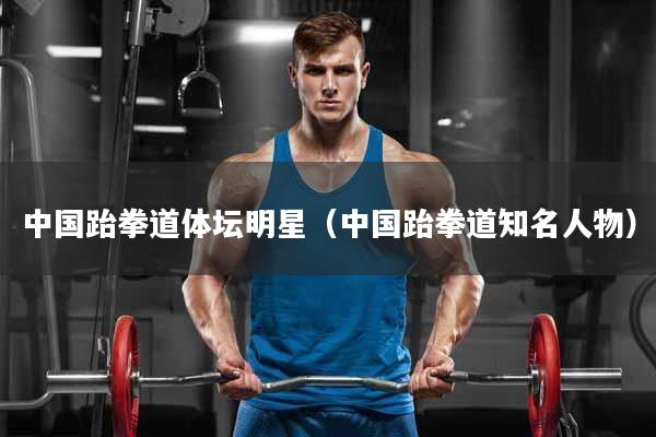 中国跆拳道体坛明星（中国跆拳道知名人物）