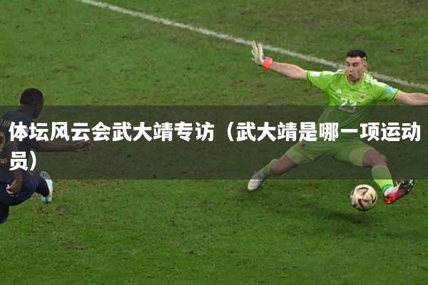 体坛风云会武大靖专访（武大靖是哪一项运动员）